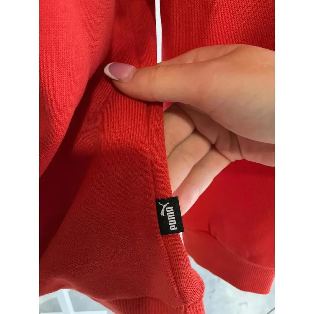 Puma Red Men's Hoodie with Logo XL - Picture 4 of 9